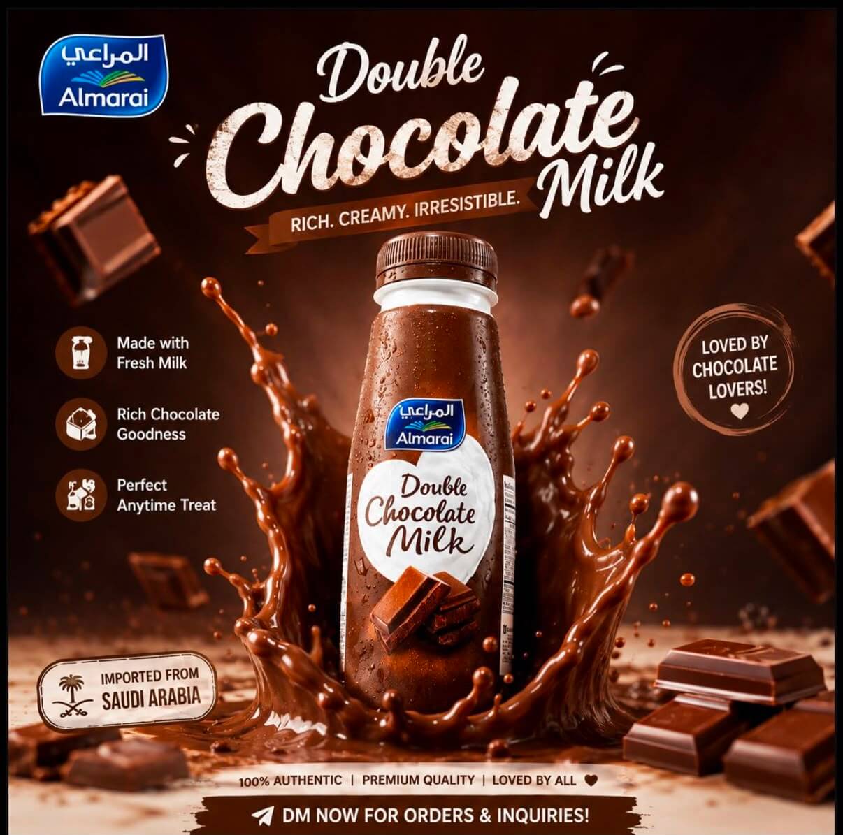 WhatsApp Image 2026-08-10 at 9.57.30 AM Almarai Double Chocolate Milk - Rich, Creamy & Delicious! 🍫✨ - Image 1